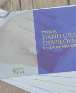 Typical Hand Grasp Development for Fine Motor Skills Printed Cards.
