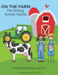 On The Farm Pre-Writing Packet.
