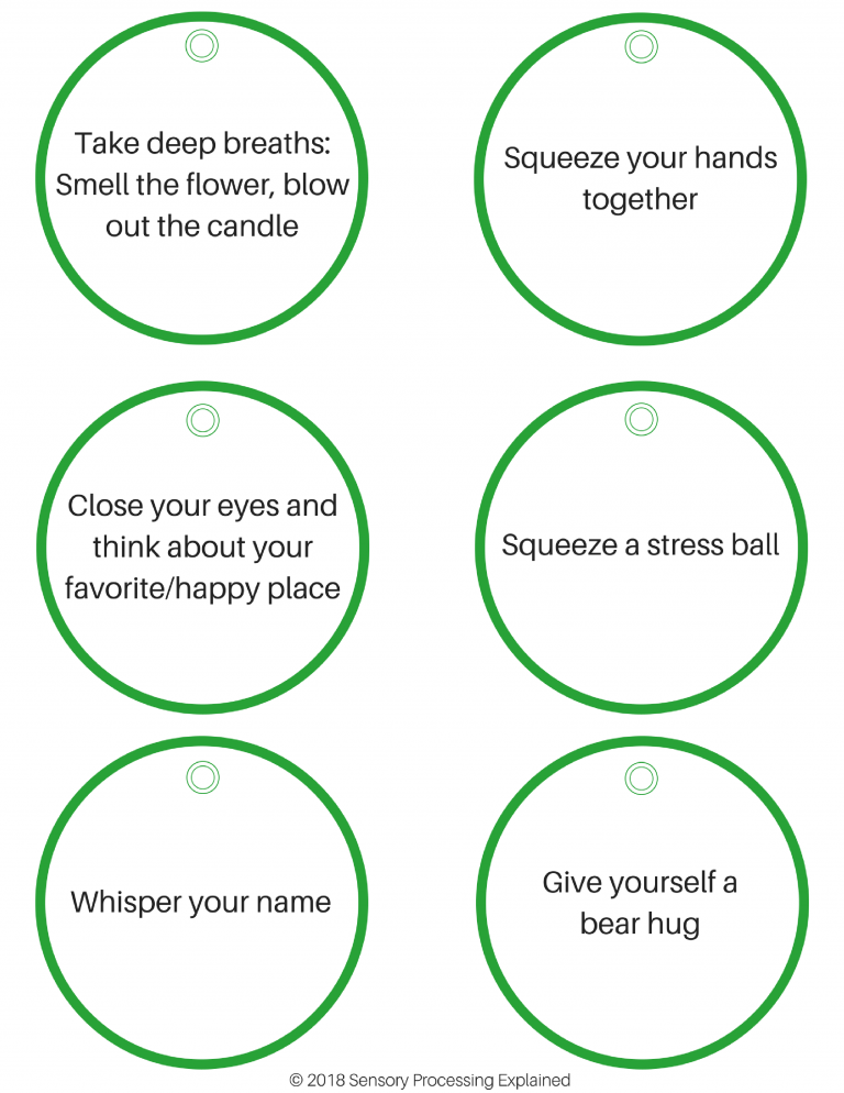 Sensory Break Cards For The Classroom Digital Download Growing Hands 