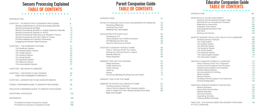 Sensory Processing Explained: A Handbook for Parents and Educators.