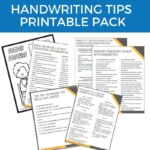 Handwriting Tips Printable Pack - Growing Hands On Kids Store