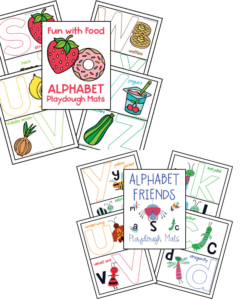 alphabet letter formations play dough mats sample